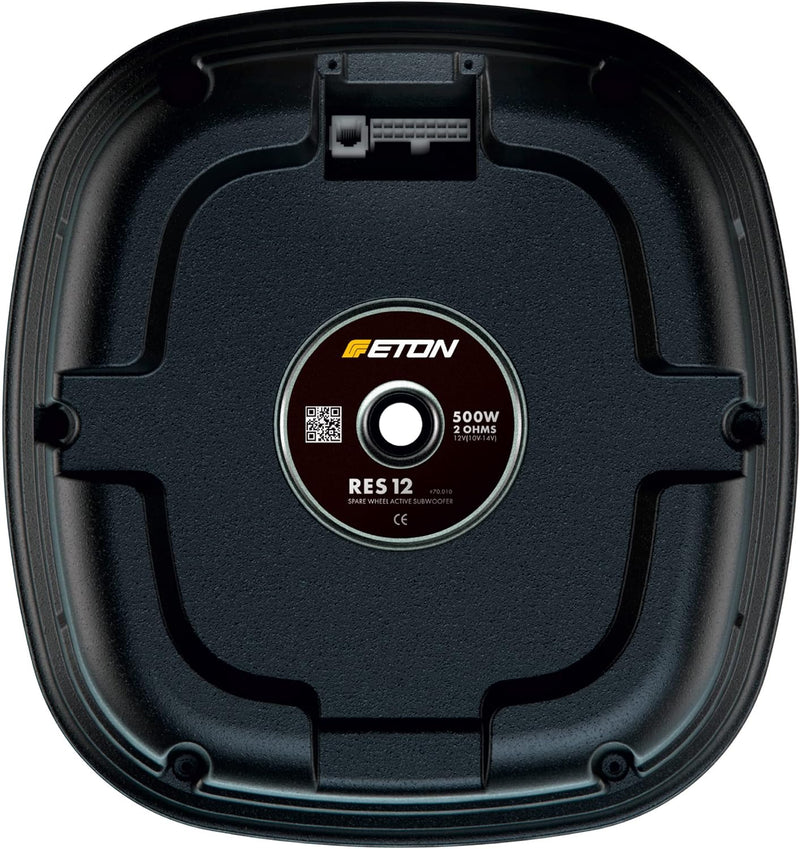 ETON Res 12 – Flacher Reserverad Aktiv Subwoofer, aktive Bassbox bestückt mit 30 cm / 12“ Woofer und
