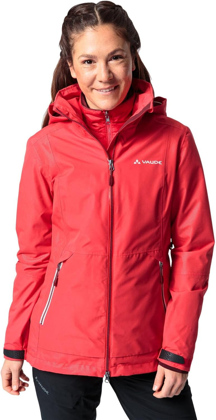 VAUDE Damen Women's Elope 3in1 Jacket Doppeljacke 40 flame, 40 flame
