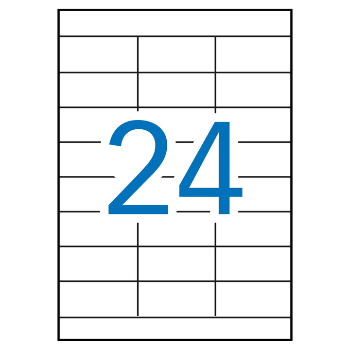APLI 12966 Wetterfeste Etiketten, 64,6 x 33,8 mm, 100 Blatt
