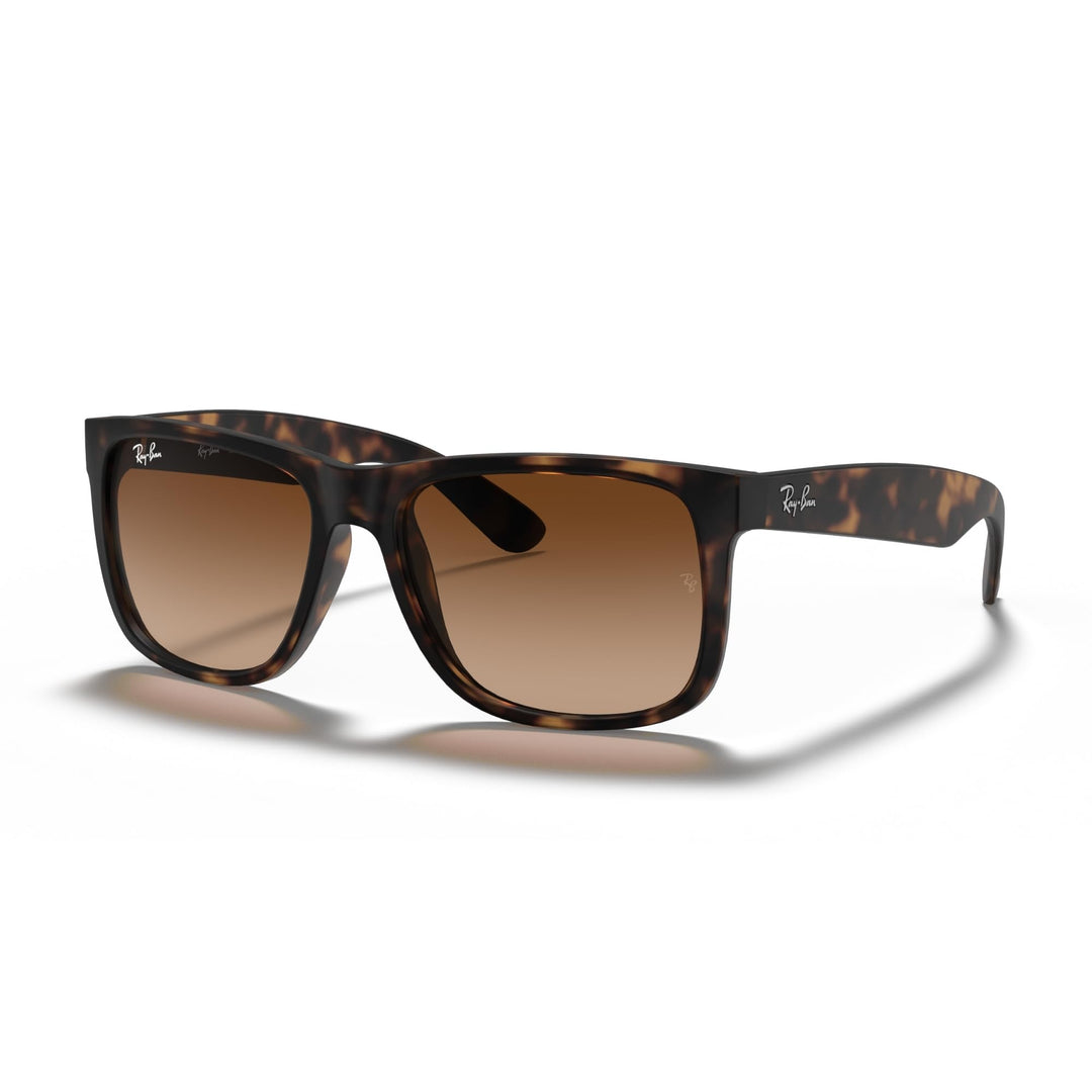 Ray-Ban unisex Justin Sonnenbrille, Rot(Rot/Blau), 51 Large (Herstellergrösse: 55) Braun (Gestell: B