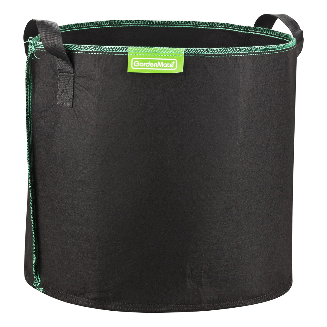 GardenMate 6X 30L Pflanzsack aus Vliesstoff Ø35.6cm Höhe 30.5cm - GREENLINE 30 Liter - 6er Set Green