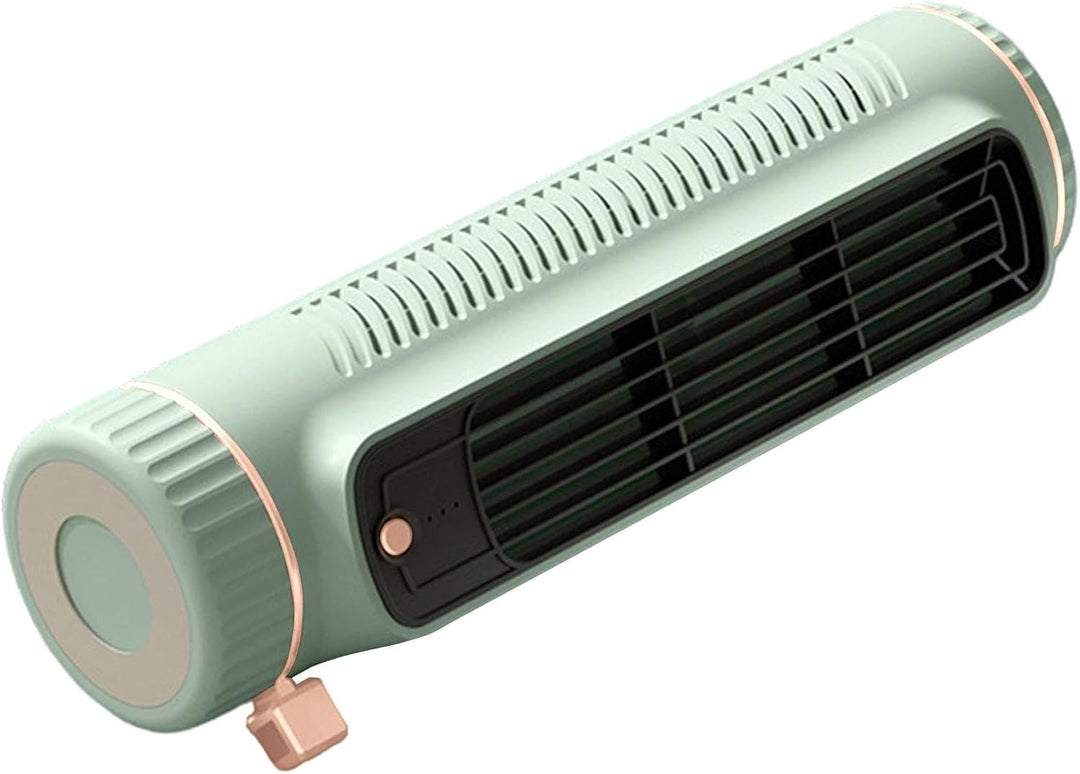 Schreibtisch-Turm-Ventilator, wiederaufladbar, tragbar, blattlos, 3 Geschwindigkeiten, kühlt wie Kli