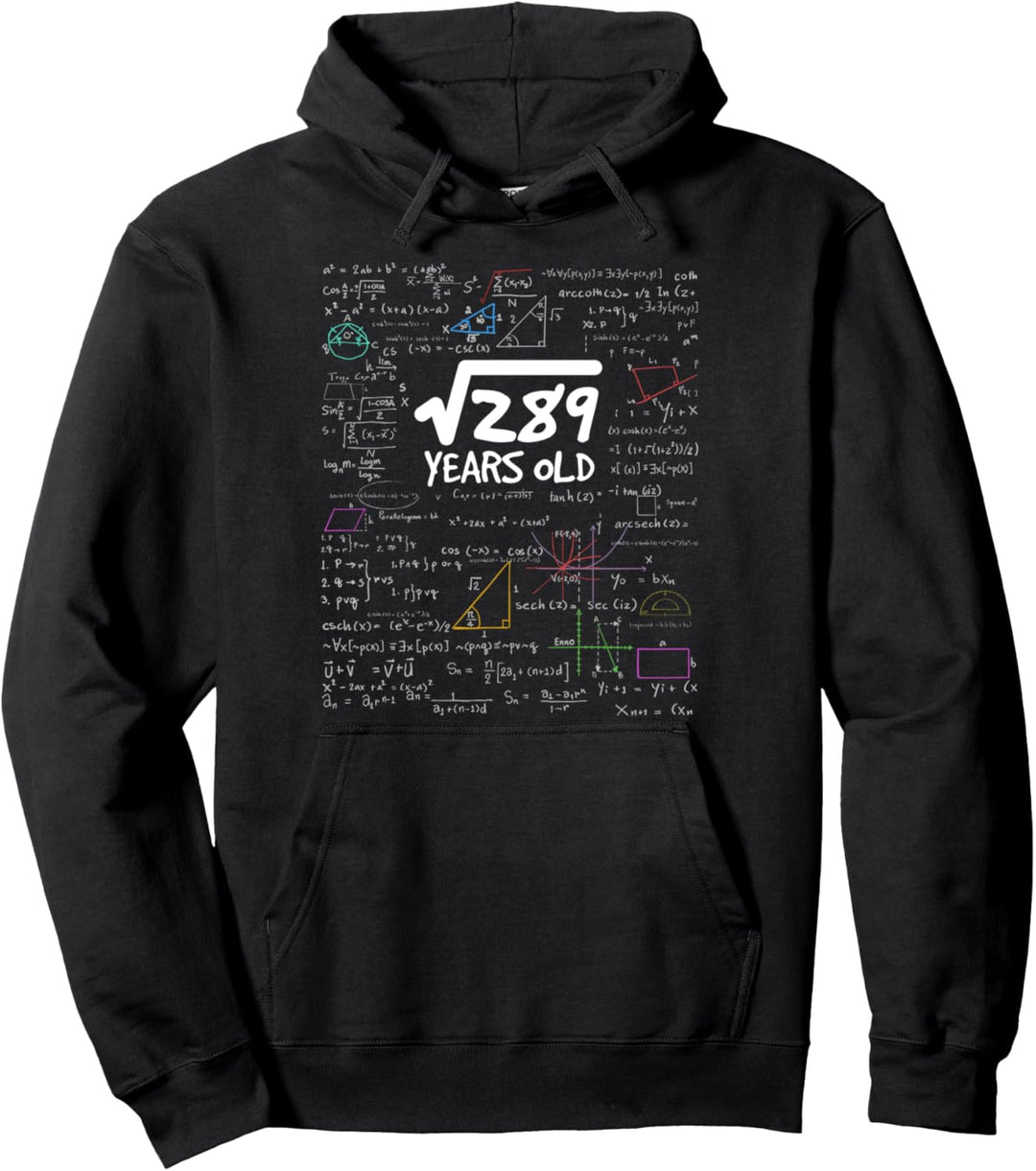 Lustiges Geschenk Quadratwurzel aus 289 = 17 Jahre alt Pullover Hoodie