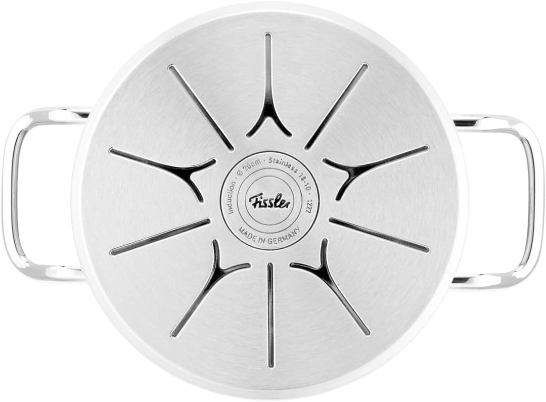 Fissler Original-Profi Collection / Edelstahl-Kochtopf (Ø 20 cm, 3,9L) Töpfe inkl. Glas-Deckel – Ind