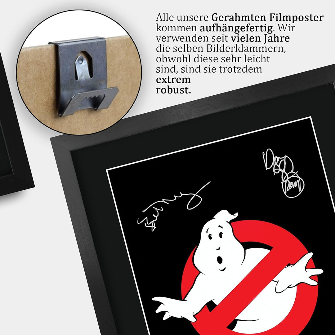 HWC Trading Ghostbusters A3 Gerahmte Signiert Gedruckt Autogramme Bild Druck-Fotoanzeige Geschenk Fü