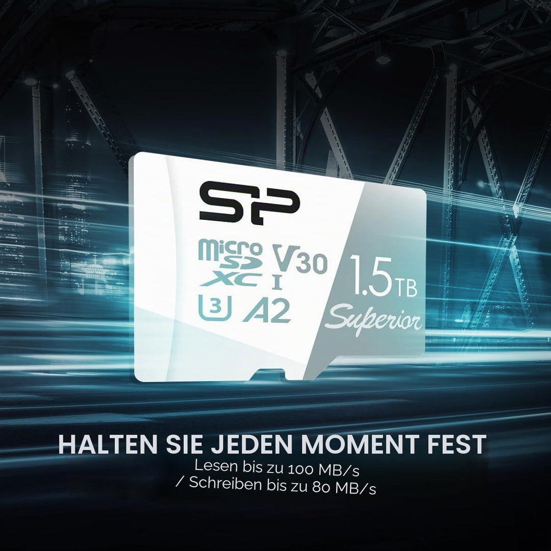 Silicon Power 512GB Superior Micro SDXC UHS-I (U3), V30 4K A2, Compatible with GoPro Hero 9 High Spe