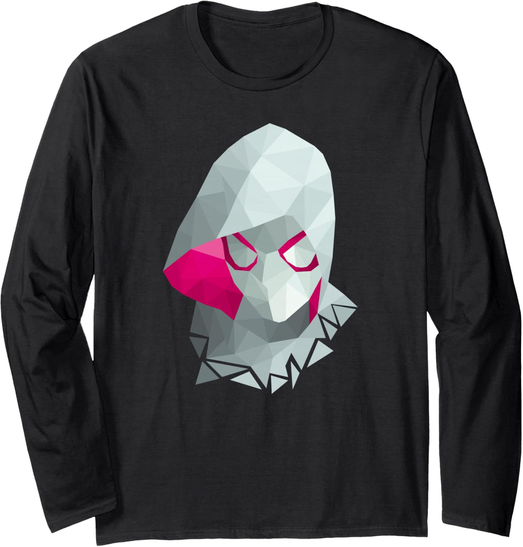Marvel Spider Gwen Geometric Portrait Langarmshirt