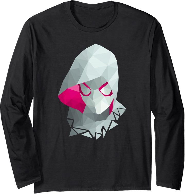 Marvel Spider Gwen Geometric Portrait Langarmshirt