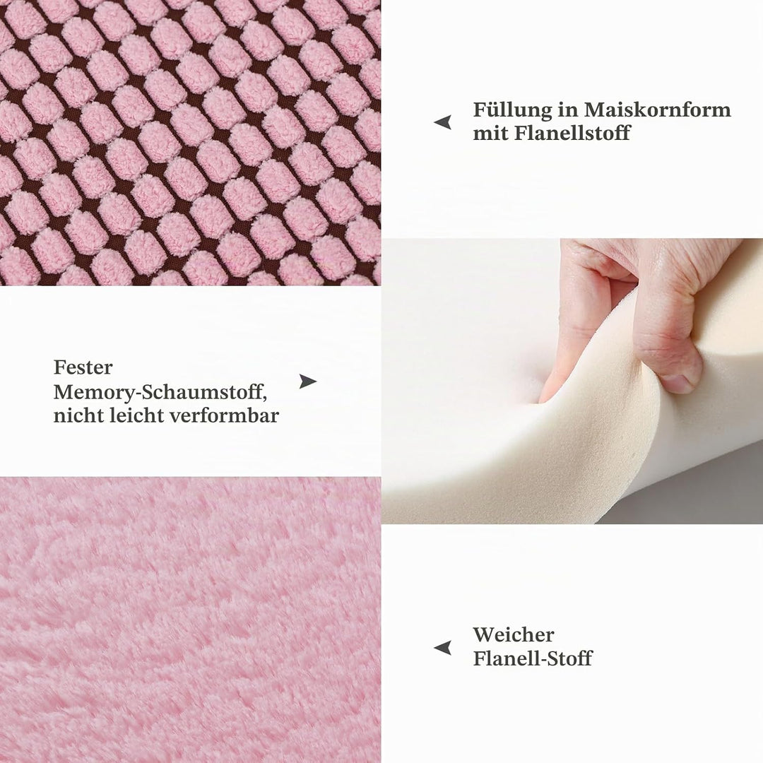 BVAGSS Orthopädisches Hundebett, Waschbar Hundekissen flauschig Hundematte, Umkehrbar Weiche und War