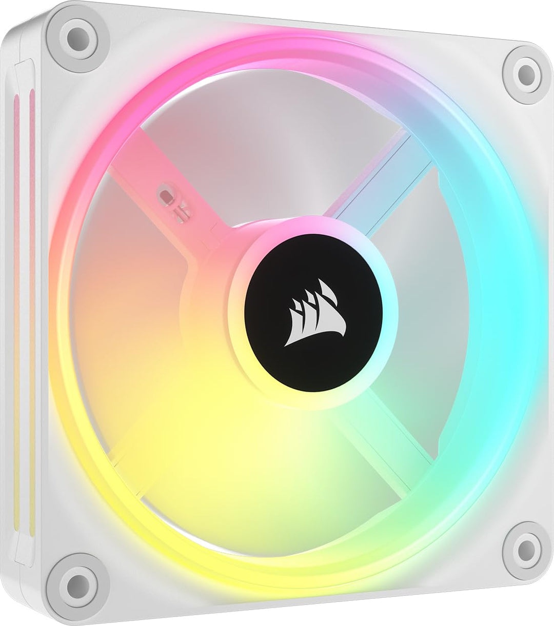 Corsair iCUE LINK QX120 RGB 120mm Magnetic Dome RGB Lüfter - Weiss Nur Fans Einfach (120mm) Weiss, N