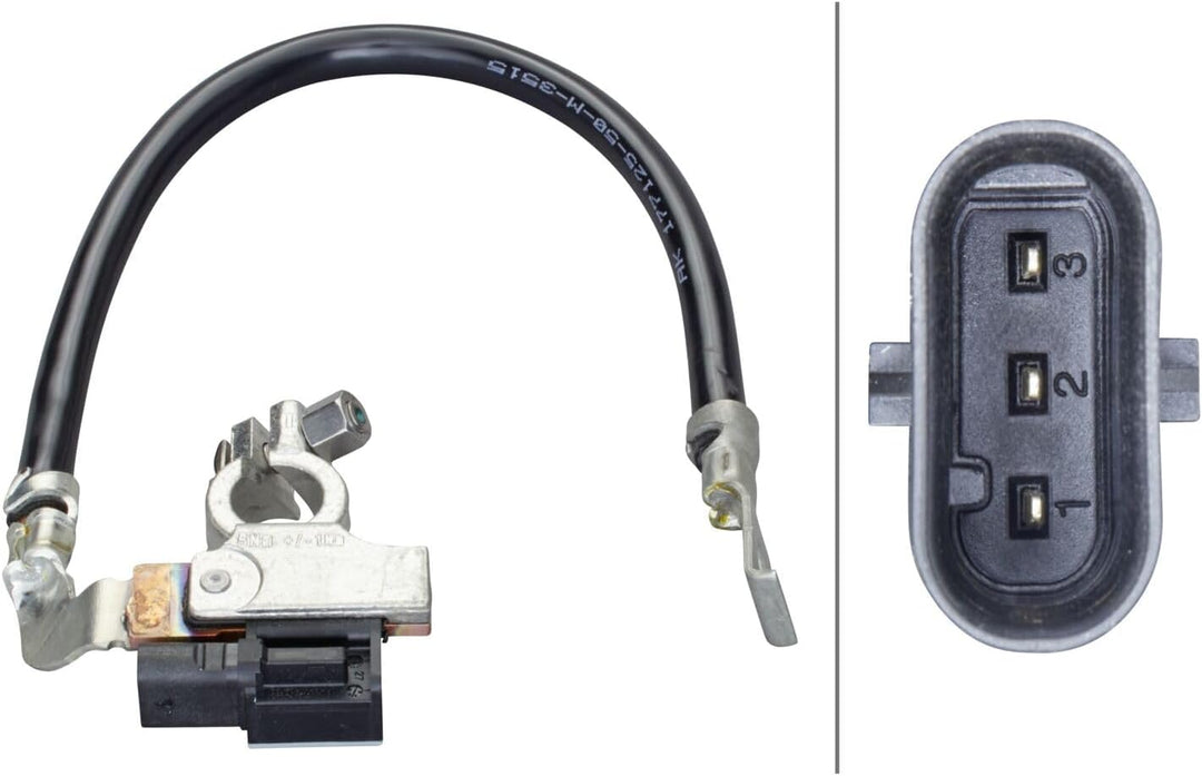 HELLA 6PK 010 562-921 Sensor, Batteriemanagement - 12V - geschraubt - Kabel: 340mm