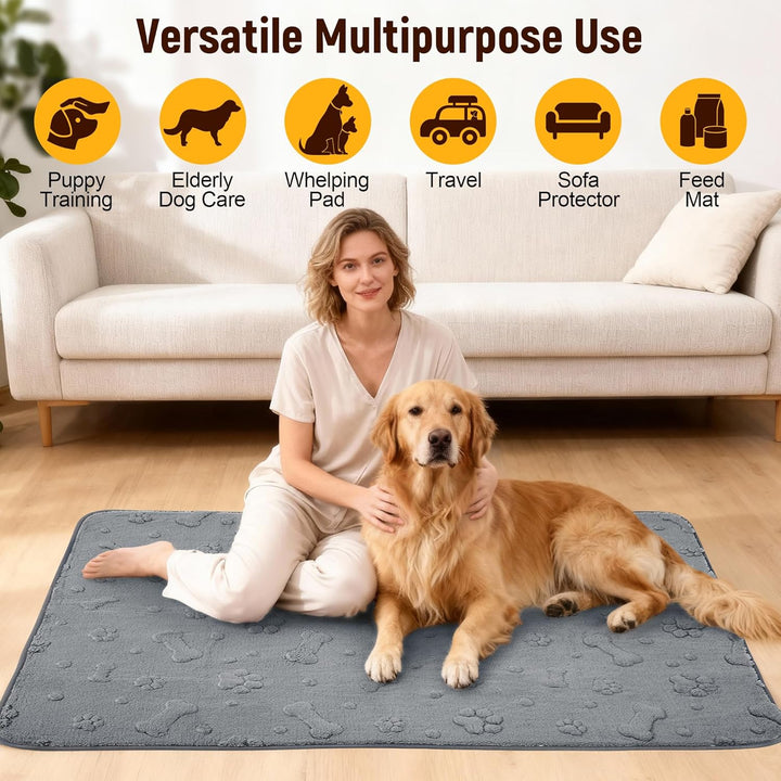 HezzLuv waschbare Welpenunterlagen 2er-Pack, Wiederverwendbare supersaugfähige Hunde PIPI Matten, wa
