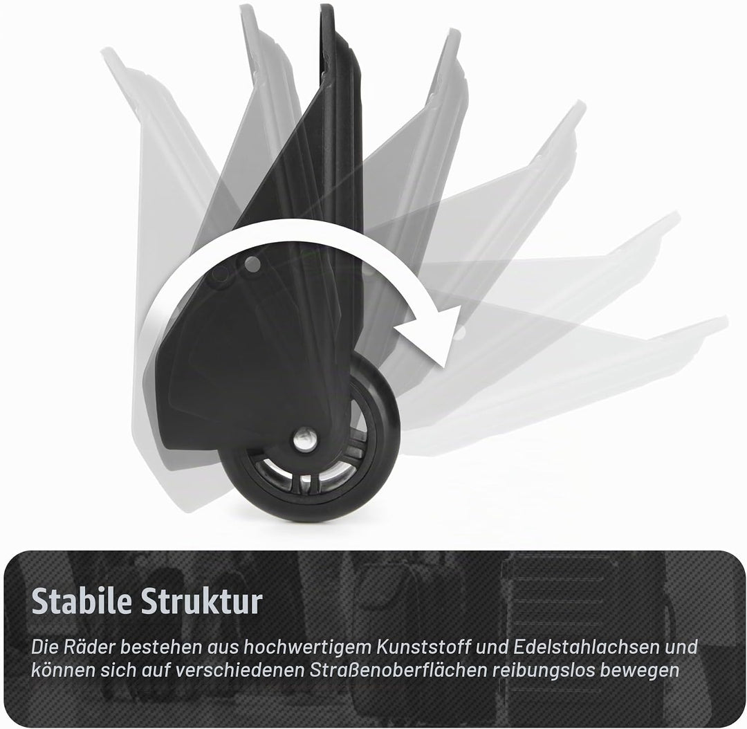 1 Pair Kofferrollen Gepäck Ersatzräder Gummi Koffer Ersatzräder Ersatzrollen(VD047), VD047