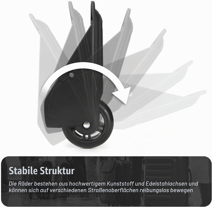 1 Pair Kofferrollen Gepäck Ersatzräder Gummi Koffer Ersatzräder Ersatzrollen(VD047), VD047