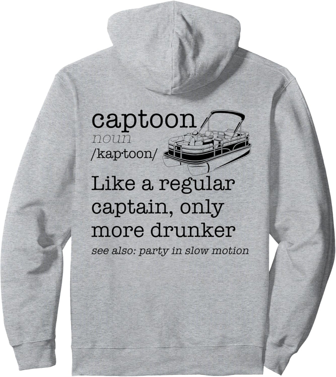 Capton Regulares Captain Trunker, Wörterbuch, Boot, Meme auf der Rückseite Pullover Hoodie