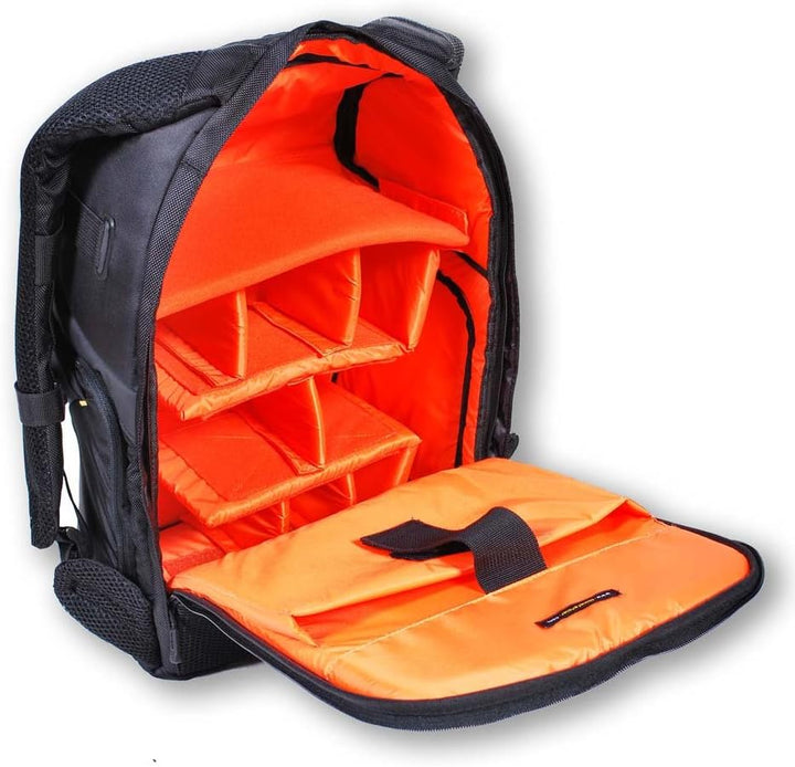 Mittelgrosser Fotorucksack mit variablen Innenraumtrennern
