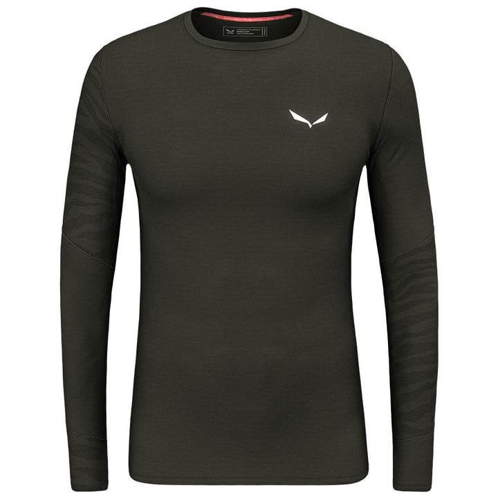 Salewa Cristallo Warm Alpine Merino Responsive Langarm-Baselayer Herren XL Dark Olive, XL Dark Olive