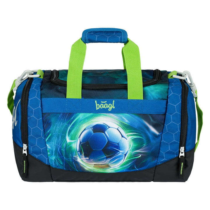 Baagl Sporttasche Reisetasche Kinder Jungen Schwimmtasche - Fussball Ball | Kompakt und Robust für S