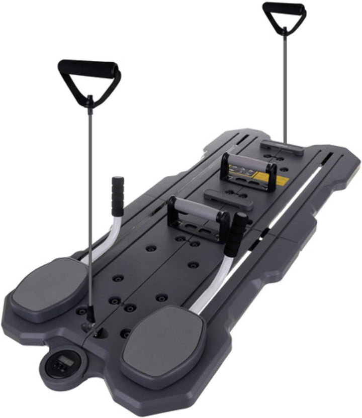 PARENCE.- Multifunktionales Pilates-Board mit LCD-Messgerät – faltbares Trainingsgerät 115x47 cm – k