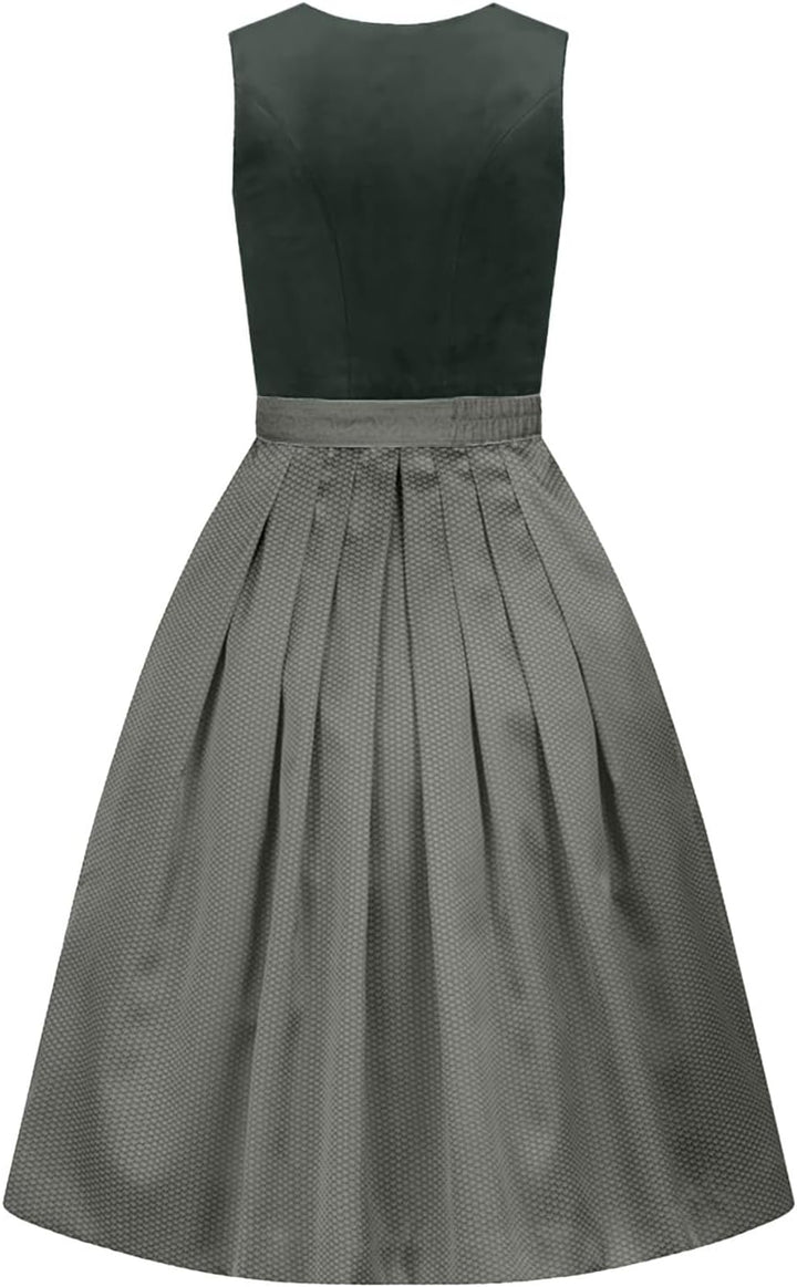 Generisch Trachtenmode Exklusives Designer Langes Dirndl Miriam inkl. Spitzen Dirndlschürze Gr. 3660