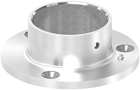Ankerplatte | Masse: Ø 80 mm | für Rundrohr: Ø 48,3 mm | V2A