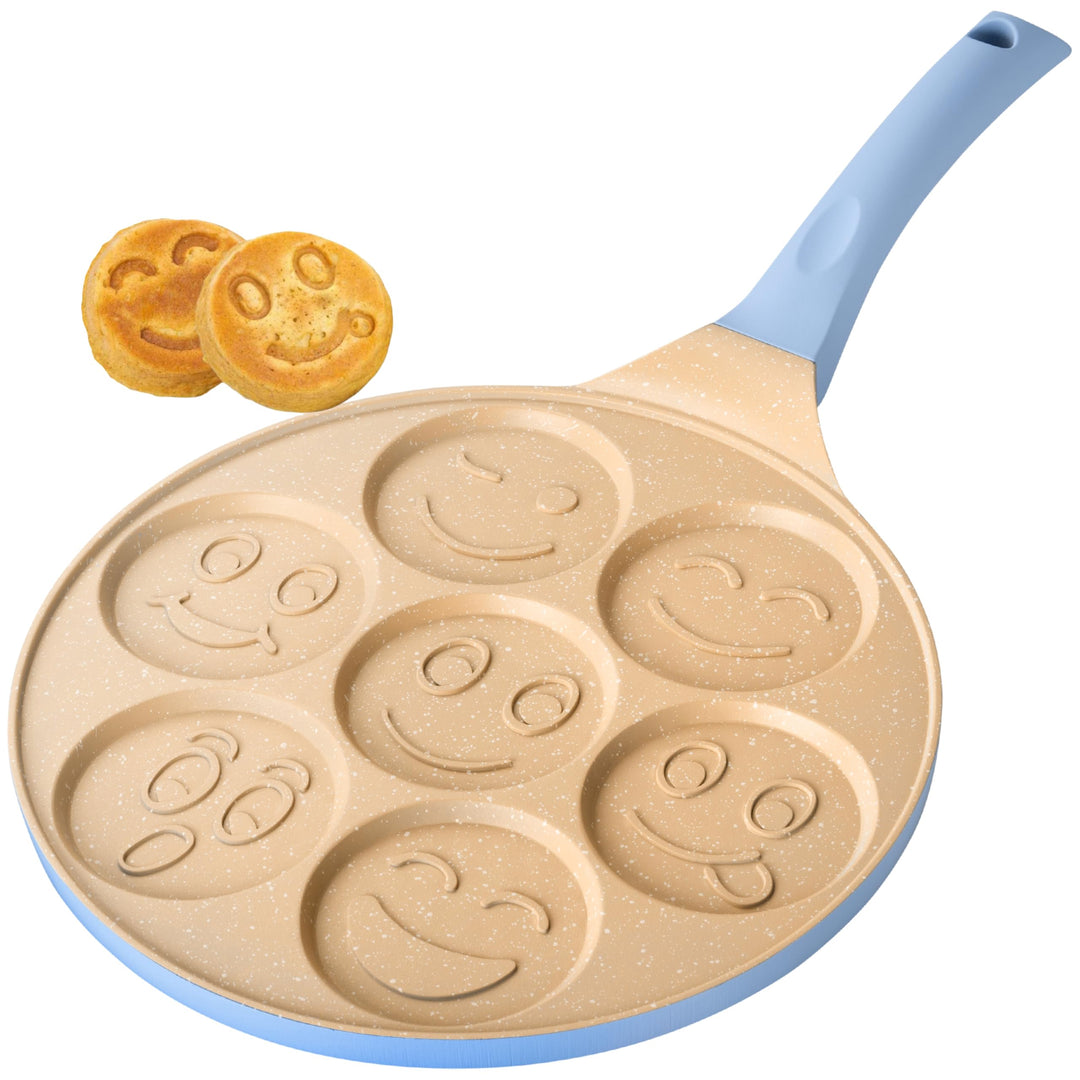 Erreke Pancake Pfanne, Geeignet für Induktion, Antihaft Bratpfanne für Pancakes, Pfannkuchenpfanne,