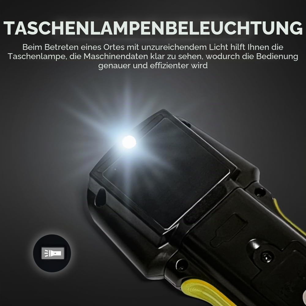 Feuchtigkeitsmessgerät Feuchtemessgerät mit LED-Statusanzeigen, 4 Materialmodi (Wand/Mauerwerk/Harth