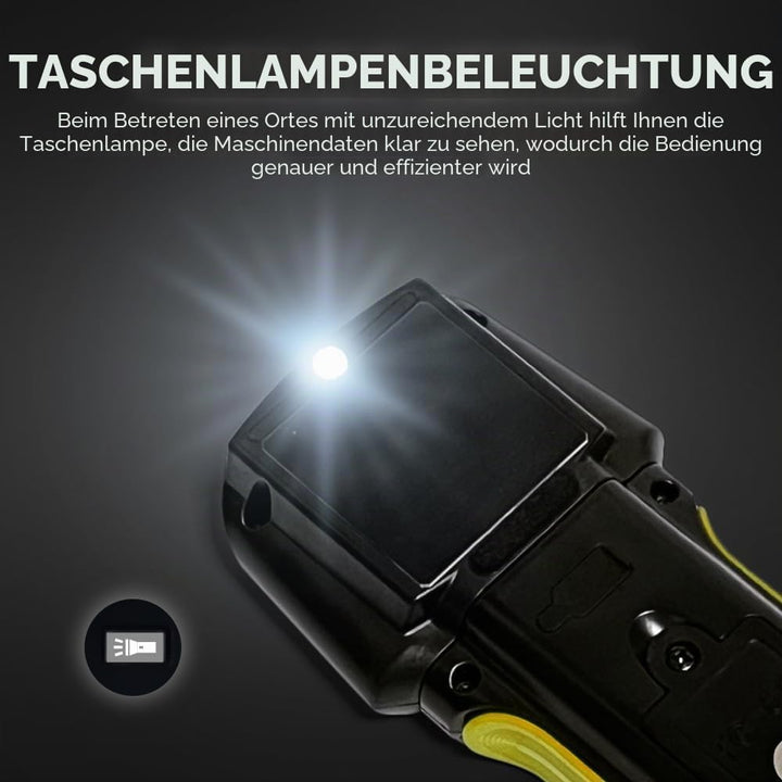 Feuchtigkeitsmessgerät Feuchtemessgerät mit LED-Statusanzeigen, 4 Materialmodi (Wand/Mauerwerk/Harth