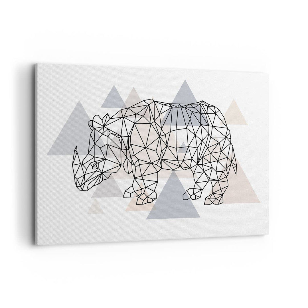 Bilder auf Leinwand 100x70cm Leinwandbild mit Rahmen Tier Abstraktion Gross Wanddeko Bild Schlafzimm