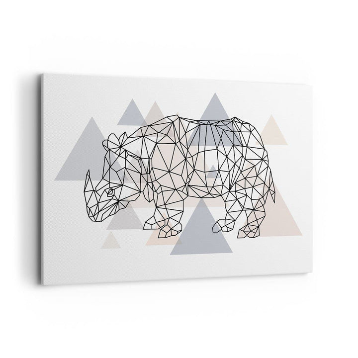 Bilder auf Leinwand 100x70cm Leinwandbild mit Rahmen Tier Abstraktion Gross Wanddeko Bild Schlafzimm