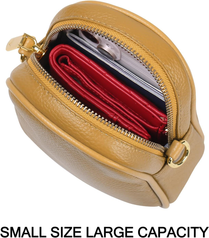 SENDEFN Handy Umhängetasche Damen, Leder Handytasche zum Umhängen Geldbörse Damen, Brieftasche mit V