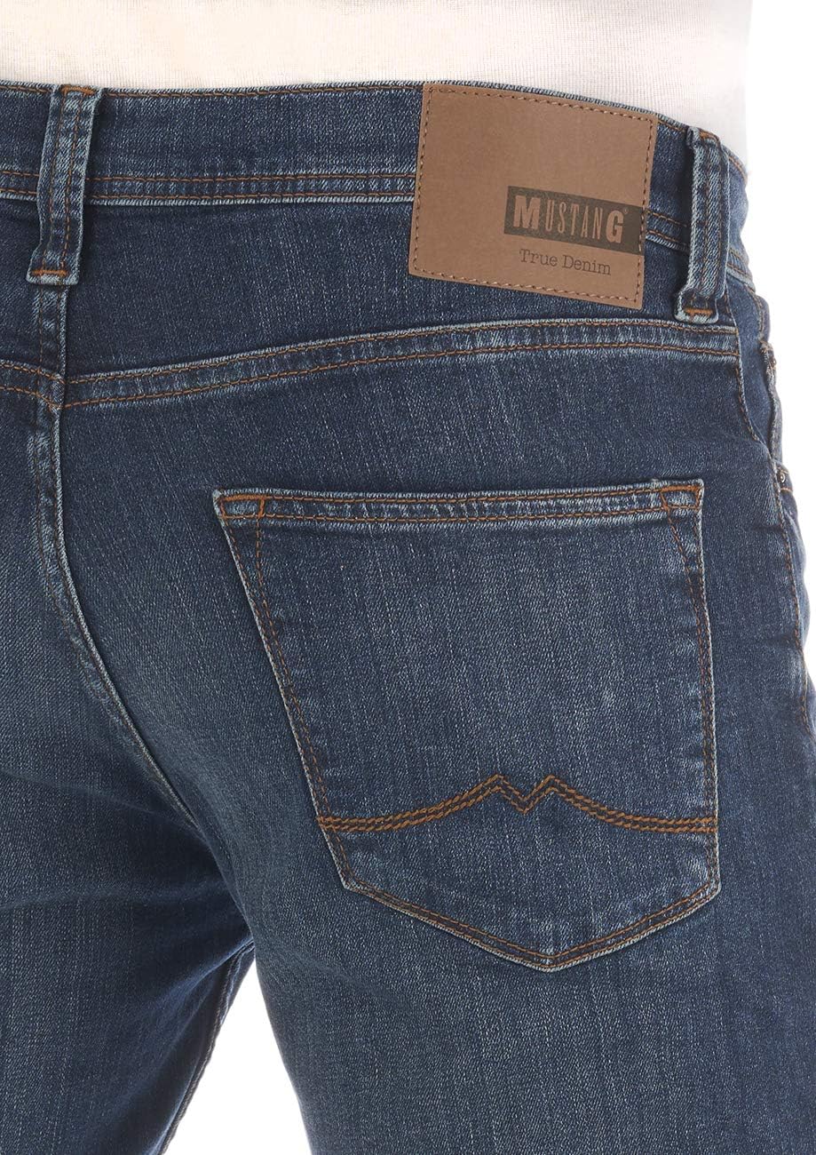 MUSTANG Herren Jeans Vegas Slim Fit Jeanshose Hose Denim Stretch Baumwolle Schwarz Grau Blau w30 - w