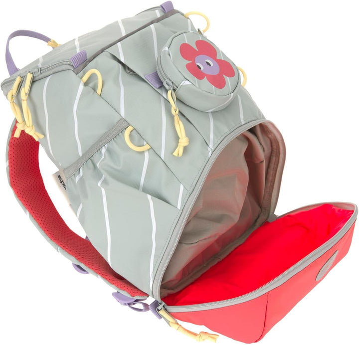 LÄSSIG Rucksack Happy Trails Mini Outdoor Backpack Up 10L Flower grau