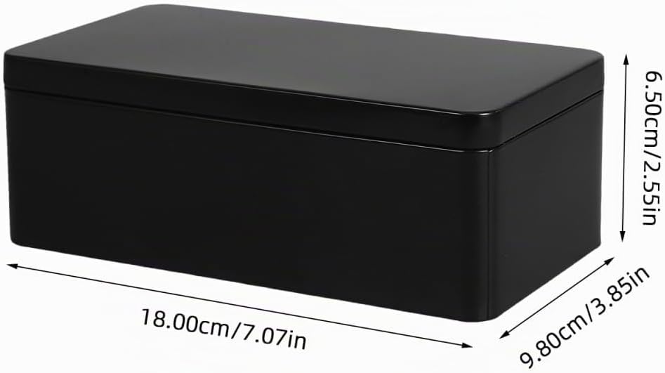 PRETYZOOM Weissblech-Aufbewahrungsboxen 2 Stück 7.09X3.86X2.56In Metall Aufbewahrungsbox Mit Dichtem
