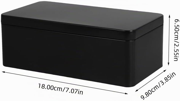 PRETYZOOM Weissblech-Aufbewahrungsboxen 2 Stück 7.09X3.86X2.56In Metall Aufbewahrungsbox Mit Dichtem