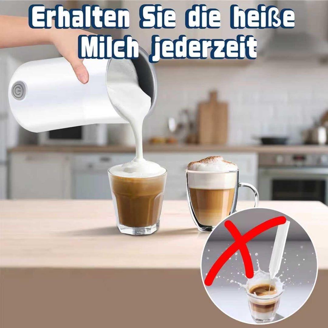 Huogary Milchaufschäumer Einfacher Milchaufschäumer und Dampfer 2-in-1 Milchdampfer mit heissem Milc