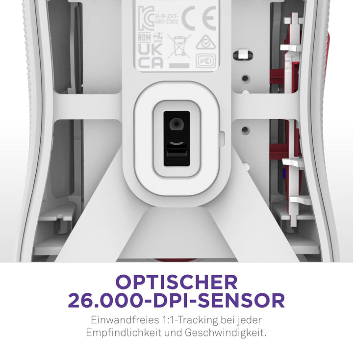 NZXT Lift 2 Starfield | Leichte symmetrische Gamingmaus, kabelgebunden | Nur 58 g Gewicht | 8 kHz Ab