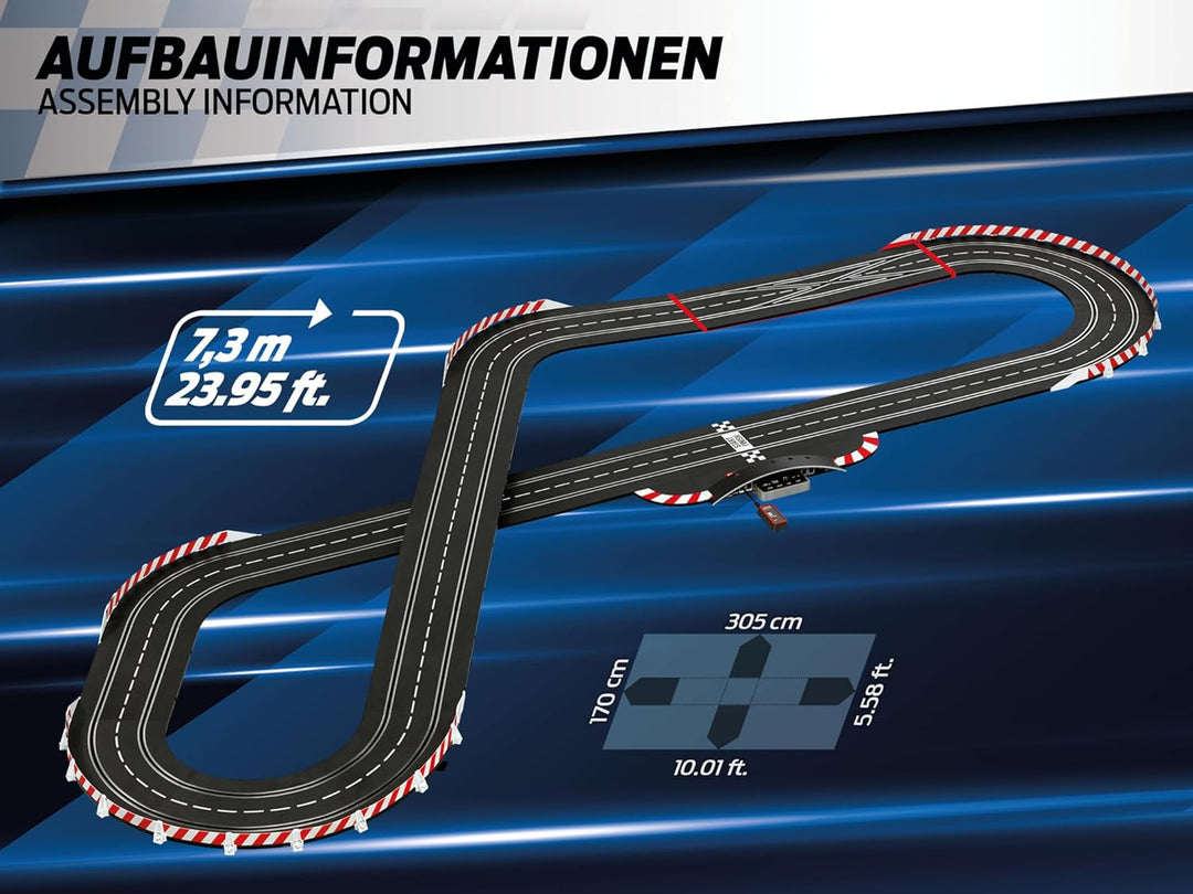 Carrera - 20030042 - Carrera Digital 132 | NASCAR Rennbahn-Set | Carrera Bahn und lizensierte Slotca