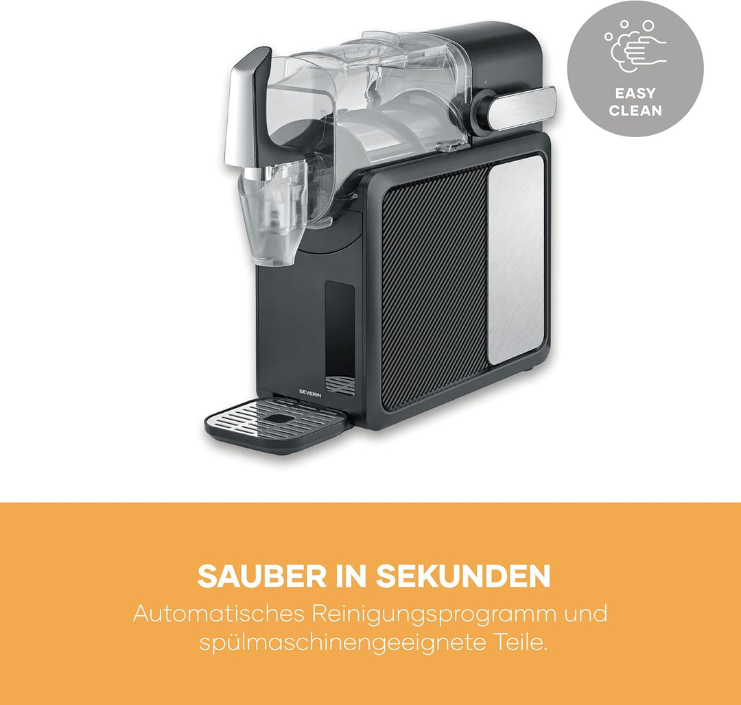Severin Slush-Eis-Maschine für zu Hause, Eis-Cocktails, Frappé, Milchshakes, 15 min Technologie, Ice