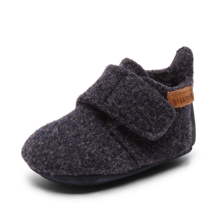 Bisgaard Unisex Kinder Baby Wool Niedrige Hausschuhe 18 EU Blau, 18 EU Blau
