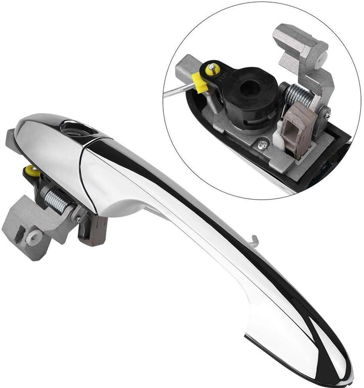 EVGATSAUTO Ersatz Auto Türgriff passend für 500 2012 2013 2014 2015 2016 2017 2018 Chrom 68069943AC