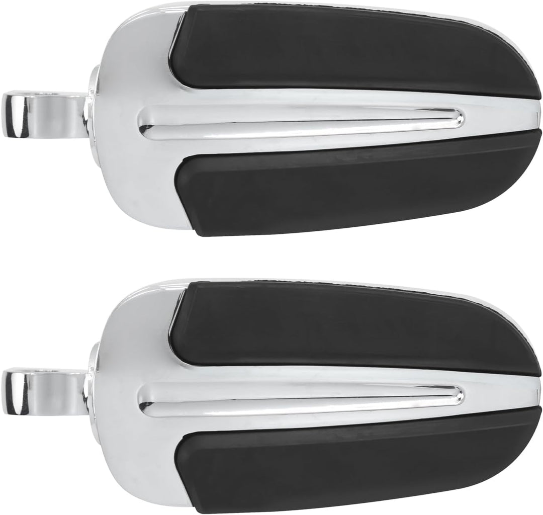 HDBUBALUS Universal Slipstream 10 mm Fussrasten für Harley Heritage Softail mit männlicher Halterung
