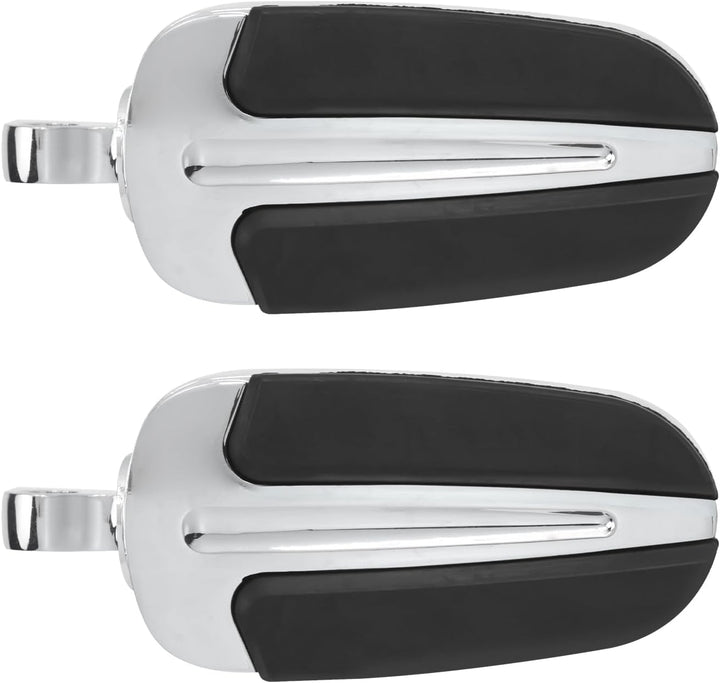 HDBUBALUS Universal Slipstream 10 mm Fussrasten für Harley Heritage Softail mit männlicher Halterung