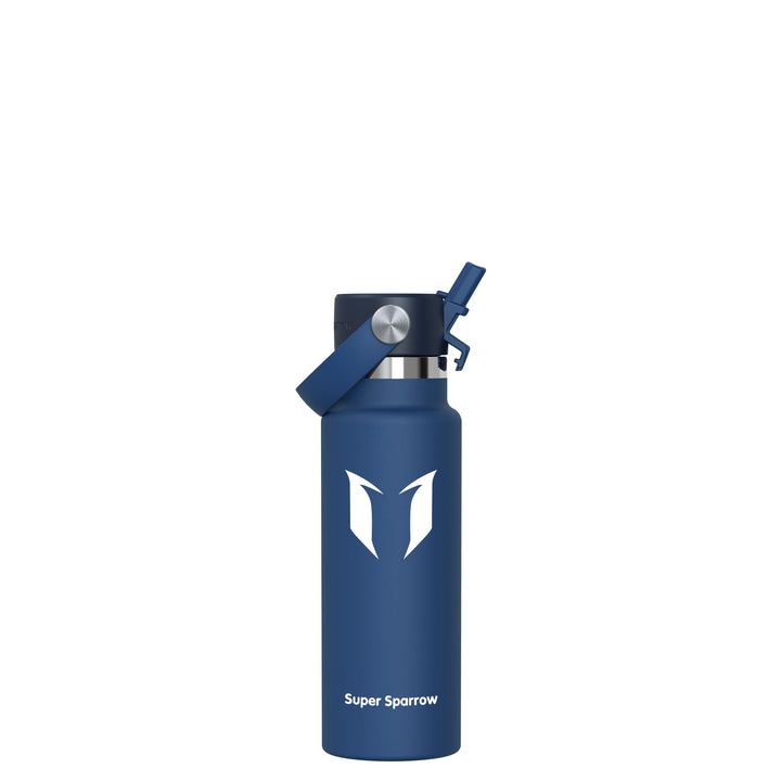 Super Sparrow Trinkflasche Edelstahl - Thermobecher - 350ml, 500ml, 750ml, 1L, 1.2L - FlipFlow Trink