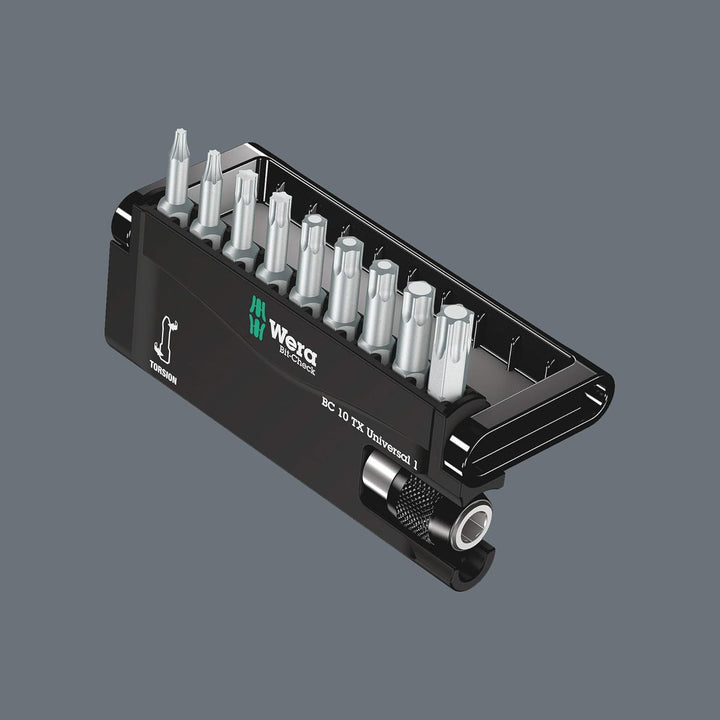 Wera Bit-Sortiment, Bit-Check 10 TX Universal 1, 10-teilig, 05056164001, Bit-Check 10 TX Universal 1