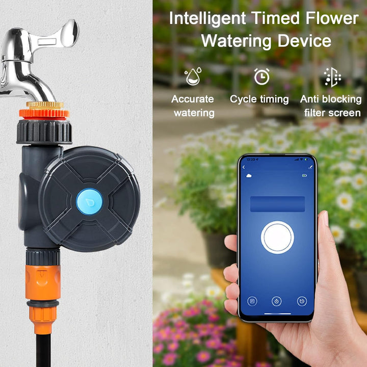 Schlauchhahn-Timer mit -Fernbedienung, Automatische Bewässerungssteuerung für Bewässerungsschläuche,