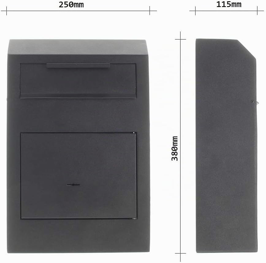 Rottner Cashmatic Basic Einwurftresor Stahl Doppelbartschloss 2 Schlüssel Rückholsperre inkl.