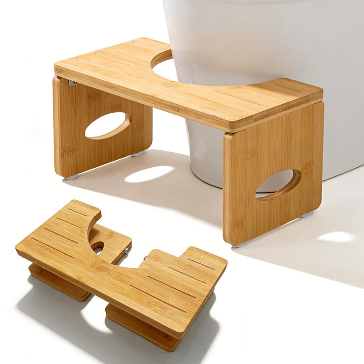 Toilettenhocker Erwachsene, Klappbarer Toilettenhocker, Klappbar Toilettenhocker, Klohocker Holz Für