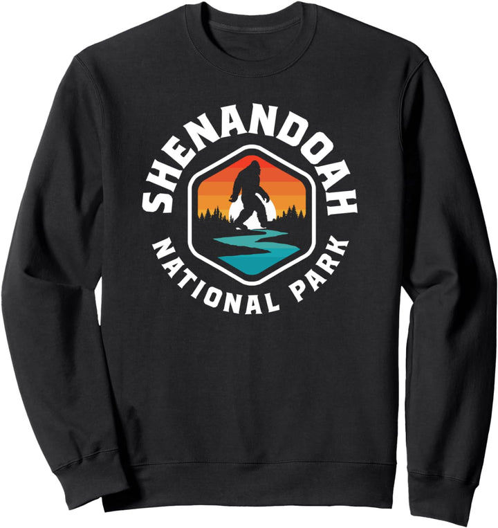 Shenandoah National Park Vintage Bigfoot Outdoor Sweatshirt