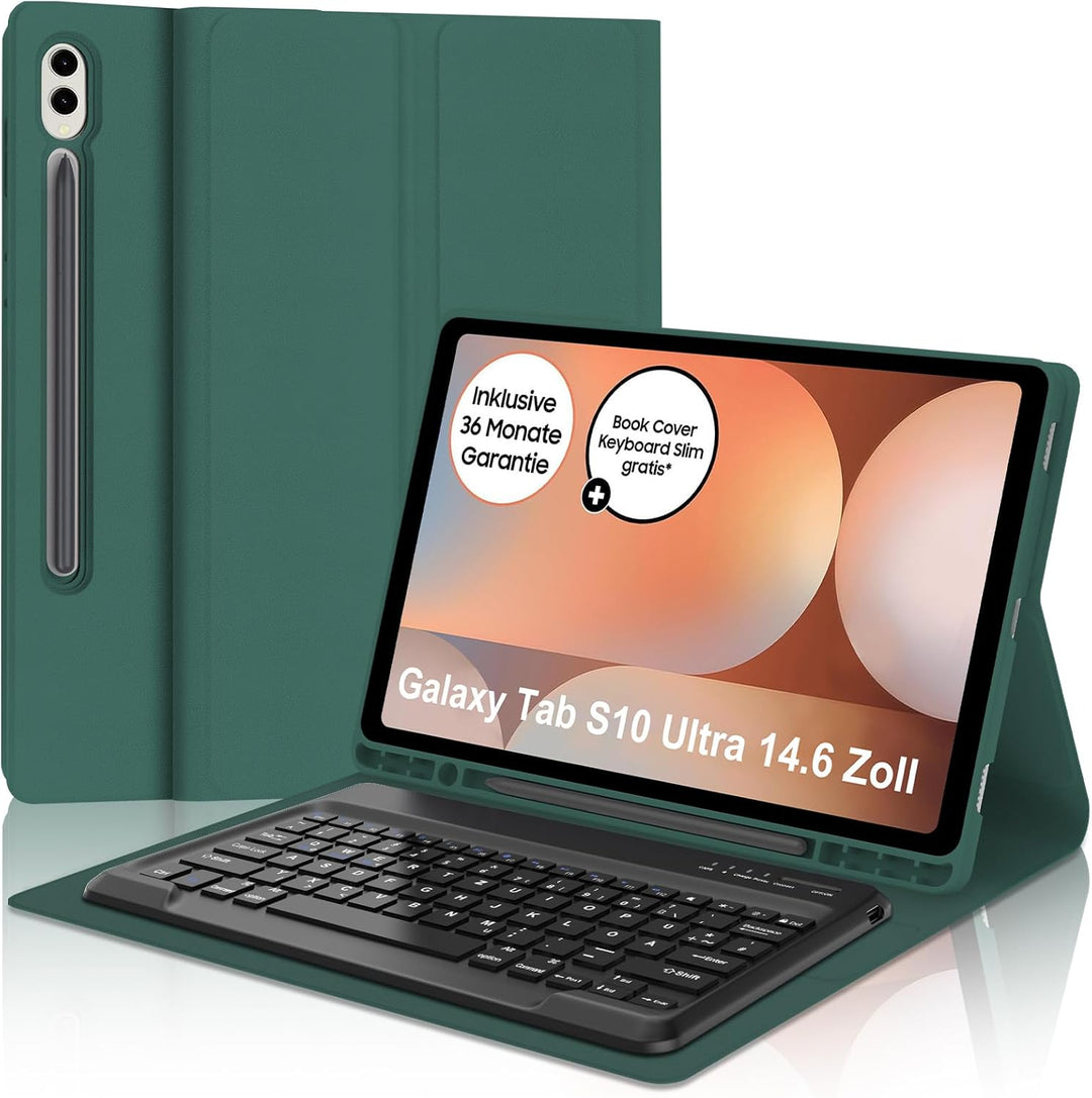 IVEOPPE Tastatur für Samsung Galaxy Tab S10 Ultra 2024, Hülle mit Tastatur Galaxy Tab S10 Ultra/S9 U